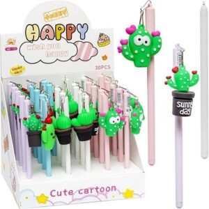 Ручка гел "Кактус" 0,5мм, синя