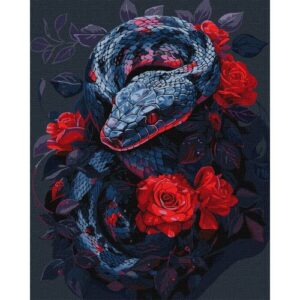 Набір для розпису по номерах "Небезпечна троянда" 40х50 см