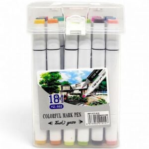 Набір скетч-маркерів, 18 штук, у пластиковому боксі