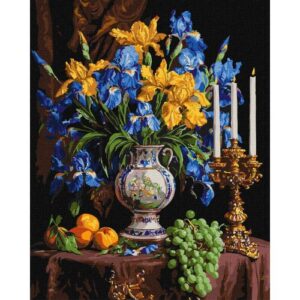 Картина по номерах "Розкішні іриси" 40х50 см