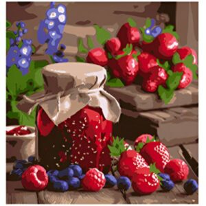 Картина по номерах "Малинове варення" 30х40 см