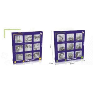 Іграшка "Металеві головоломки", 6шт (мікс видів)