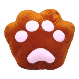 Мʼяка подушка "Лапка", 40 х 36 см (коричнева)