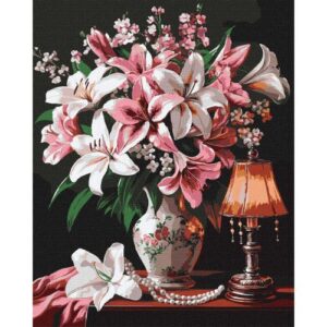 Картина за номерами "Витончені лілії" 40х50 см