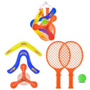 Дитячий спортивний набір  - 2 ракетки, фрізбі, 2 бумеранга, мʼячик