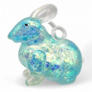 Антистрес жуйка-тягучка "Зайчик" 8 см (блакитний)