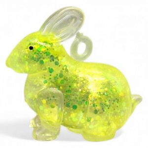 Антистрес жуйка-тягучка "Зайчик" 8 см (жовтий)