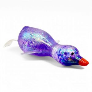 Антистрес жуйка-тягучка "Гусак" 13 см (фіолетовий)