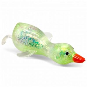 Антистрес жуйка-тягучка "Гусак" 13 см (салатовий)