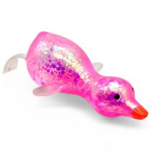 Антистрес жуйка-тягучка "Гусак" 13 см (рожевий)