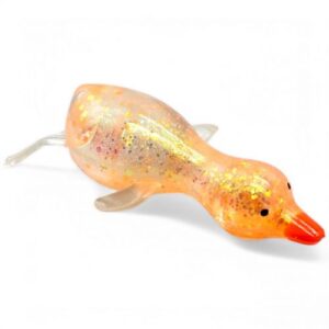 Антистрес жуйка-тягучка "Гусак" 13 см (помаранчевий)