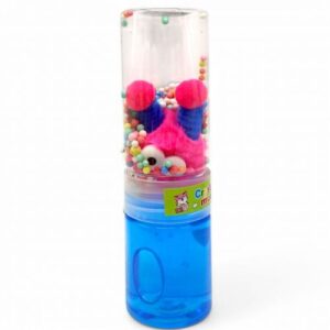 Слайм з кульками і фігуркою "Пухнастик" (блакитний)
