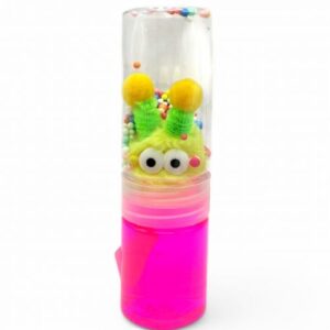 Слайм з кульками і фігуркою "Пухнастик" (рожевий)