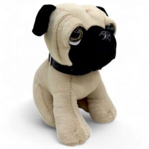 Мʼяка іграшка "Мопс сидячий" (висота - 21 см)