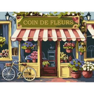 Картина по номерах "Квітковий куточок" 30х40см