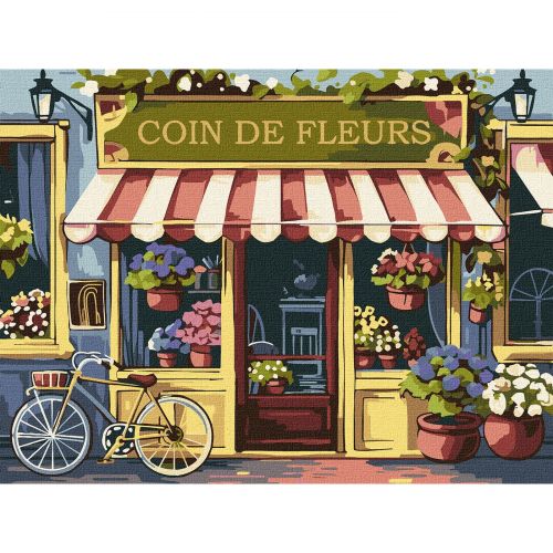 Картина по номерах "Квітковий куточок" 30х40см