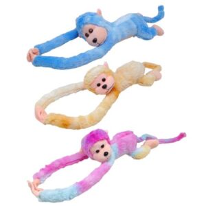 Іграшка м'яка кричаща Мавпа кольорова 60 см, звук (МІКС КОЛЬОРІВ)