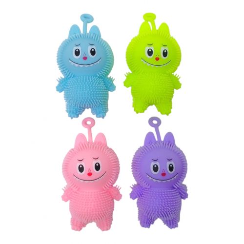 Іграшка-антистрес зайчик "Лабубу", світло, мікс