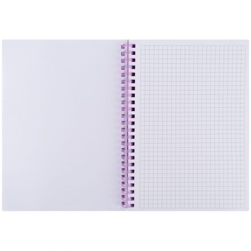 Блокнот на спіралі карт. обк., А5,80 арк,кл.,OS,Purple field