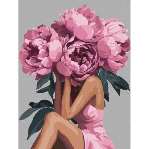 Картина за номерами "Мрійливість" з фарбами металік, 30х40 см