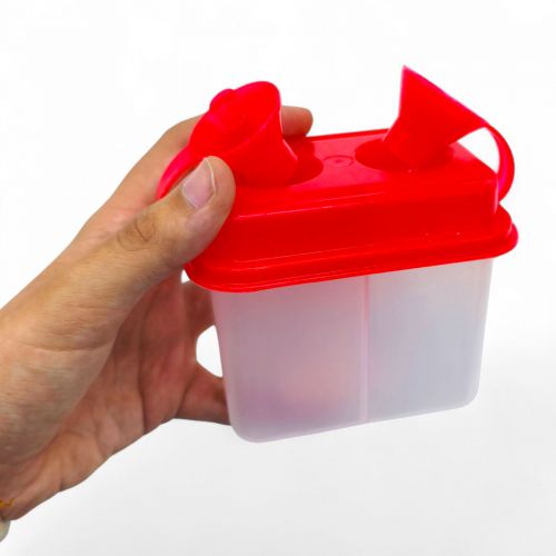 Непроливайка подвійна з кришечками (ЧЕРВОНИЙ)