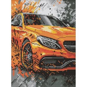 Алмазна мозаїка "ЯСКРАВА МІЦЬ" 30х40см