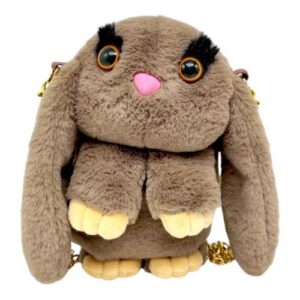 Мʼяка іграшка-рюкзак "Кролик" (КОРИЧНЕВИЙ)