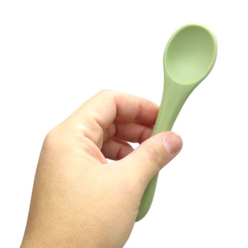 Набір "Ложка+виделка", силікон (беж)