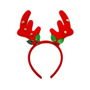 Обруч оленячі ріжки з дзвіночком 24 см