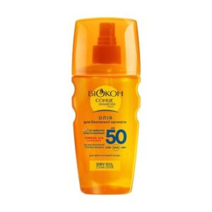 Біокон Сонцезахисна олія для безпечної засмаги Dry Oil SPF50, З Омега 3/6 комплексом для фоточутливої шкіри, 160мл