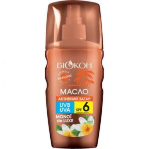 Біокон Засіб для засмаги Олія Активна засмага Кокос і манго SPF-6, 160мл