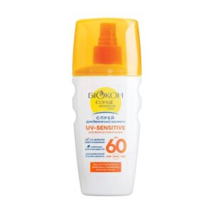 Біокон Сонцезахисний спрей для безпечної засмаги UV-Sensitive SPF60 для фоточутливої шкіри, 160мл