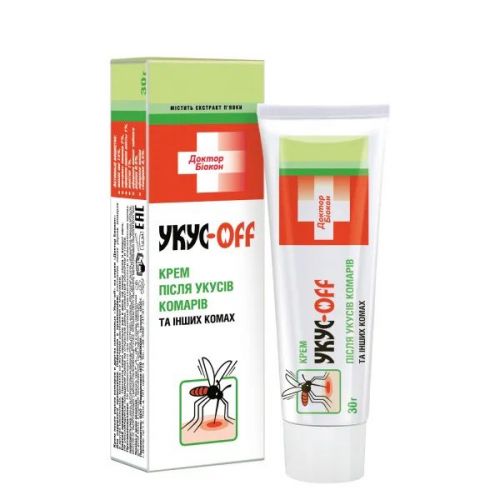 Біокон Засіб після укусів комах Доктор Біокон Крем після укусів комарів та інших комах, 30г