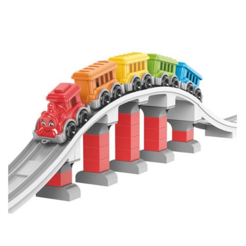 Іграшка «Конструктор залізниця ТехноК», коробка 37.4х25х13.7 см