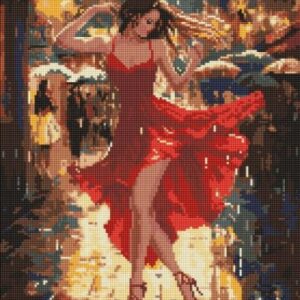 Алмазна мозаїка - "Танець під дощем" ©art_selena_ua, 40х50см