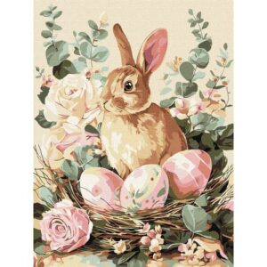Набір для розпису по номерах "Святковий кролик" 30х40см