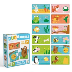 Пазл ДУО «Хто що їсть»