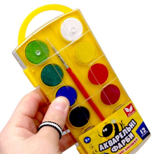 Фарби акварельні 12 кольорів