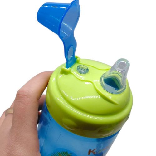 Поїлка-непроливайка з силіконовим носиком 300 мл (СИНЯ)