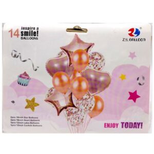 Кульки набір-букет 14 шт ENJOY TODAY (БРОНЗОВИЙ)