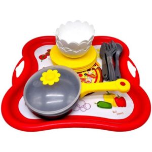 Набір посуду столовий Піца на підносі (ЧЕРВОНИЙ)