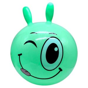 М`яч для фітнесу, діаметр 43 см, висота з вушками 53 см, у пакеті (ЗЕЛЕНИЙ)