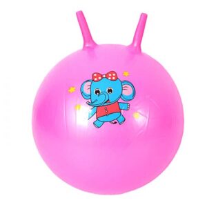 М`яч для фітнесу діаметр 27 см, висота з вушками 40 см, у пакеті (РОЖЕВИЙ)