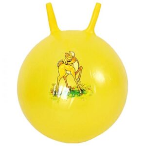 М'яч для фітнесу діаметр 35 см, висота з вушками 40 см, у пакеті (ЖОВТИЙ)