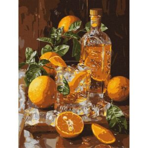 Картина по номерах "Апельсиновий вечір" 30х40 см