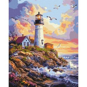 Картина по номерах "Приморський спокій" 40х50 см