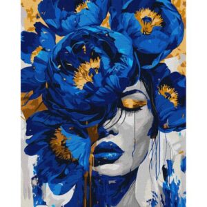 Картина по номерах з фарбами металік "Таємничий шарм" 40х50 см