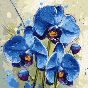 Картина по номерах "Ніжна орхідея" 40х40 см