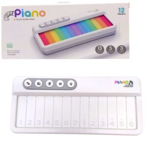 Піаніно (сенсорні клавіші, підсвічування, кілька режимів, музичні інструменти, 13 клавіш, мелодії, режим навчання, регуляція гучності)