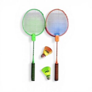 Набір для бадмінтону з підсвічуванням (2 ракетки та 3 світлові воланчики у захисному чохлі)